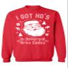 Awkward Styles I Got Hos In Different Area Codes Sweater Ugly Christmas Crewneck 5XL Red