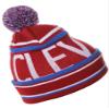 American Cities Cleveland Over Sized City Letters Pom Pom Knit Hat Cap Beanie view 4
