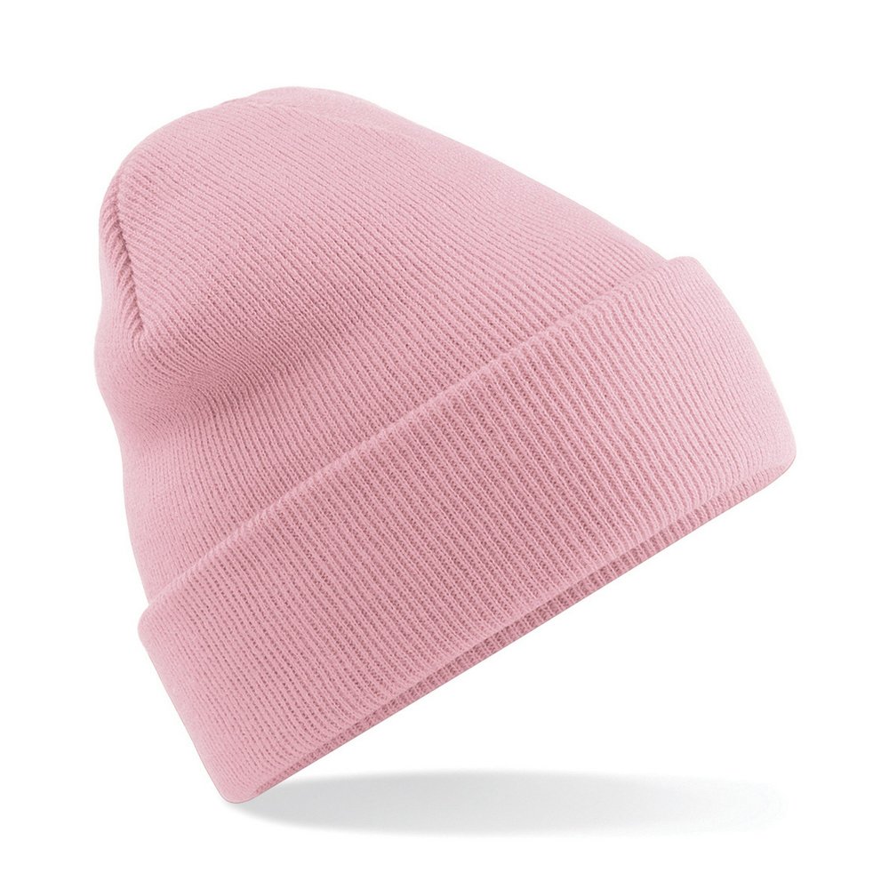 Beechfield Soft Feel Knitted Winter Hat (One Size) (Dusky Pink)