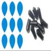 3 Sets of Ruthless R4X (Standard/Slim/Pear/Kite) Dart Flights Plus 3 Sets of Black Nylon Dart Flight Protectors (Blue Pear) view 1