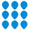 3 Sets of Ruthless R4X (Standard/Slim/Pear/Kite) Dart Flights Plus 3 Sets of Black Nylon Dart Flight Protectors (Blue Pear) view 2
