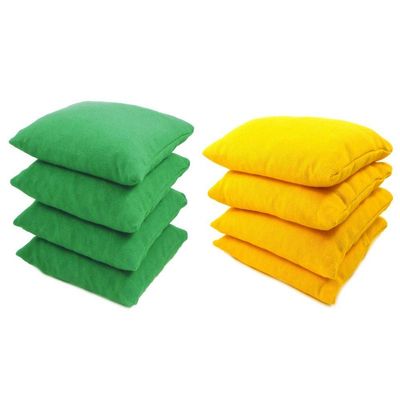 Get Outside Games 8 Classic Series Cornhole Bags  All Weather/Weather Resistant (Green & Yellow)