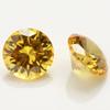 100PCS Size 5.5mm 5A Round Machine Cut Golden Yellow Color Cubic Zirconia Stone Loose CZ Stones (5.5mm 100pcs) view 3