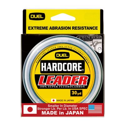 Yo-Zuri Hardcore Leader 20 lb 30 yd Sinking Leader, Natural Clear