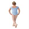 Mirella Girl's Princess Seam Cap Sleeve Dance Leotard Light Blue 14 view 2