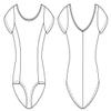 Mirella Girl's Princess Seam Cap Sleeve Dance Leotard Light Blue 14 view 3