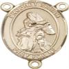14K Gold Filled Saint Isaiah Rosary Centerpiece Medal, 3/4 Inch view 1