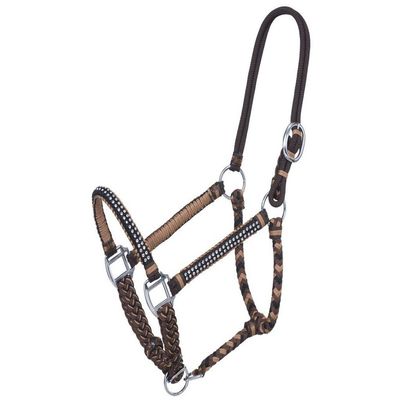 Tough 1 Braided Cord Halter with Crystal Accents