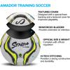 SENDA Amador Training Soccer Ball, Fair Trade Certified, White/Yellow, Size 3 (Ages 7 & Under) view 2