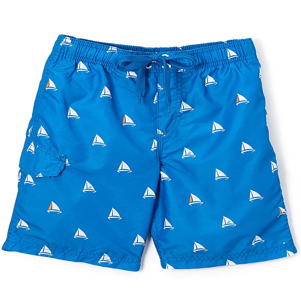 Kanu Surf Big Boys Barracuda Quick Dry Beach Swim Trunk, Regatta Royal, Medium (10/12)