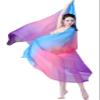 ZLTdream Women's Belly Dance Gradual Colorful Chiffon Scarf Veil 2.2 * 1.2M view 1