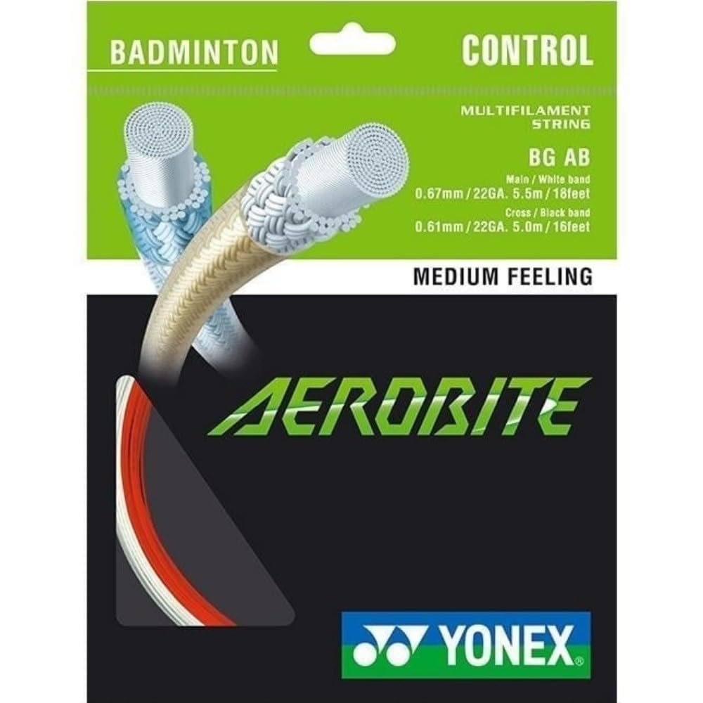 Yonex Aerobite String (10m Set) White/Red