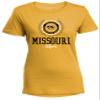 NCAA Missouri Tigers Women's Perfect Crewneck Tee, Small, Marigold view 1