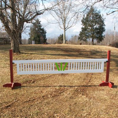 Platinum Jumps Ladder Gate Center V Design 10ft - 18 Inch Light Green