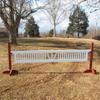 Platinum Jumps Ladder Gate Center V Design 10ft - 18 Inch Light Green view 2