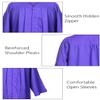 Newrara Unisex Premium Matte Graduation Gown Only (X-Small 42(4'9"-4'11"), Purple) view 3