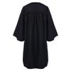 Newrara Unisex Premium Matte Graduation Gown Only (XX-Small 39(4'6"-4'8"), Black) view 2
