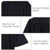 Newrara Unisex Premium Matte Graduation Gown Only (XX-Small 39(4'6"-4'8"), Black) view 3