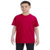 Gildan Big Boys Heavy Taped Neck Comfort Jersey T-Shirt, Garnet, L view 1