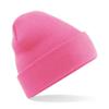 Beechfield Soft Feel Knitted Winter Hat (One Size) (True Pink) view 1