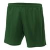 Adult Small Forrest Dark Green 7" Poly Mesh Moisture Wicking Athletic Shorts view 1