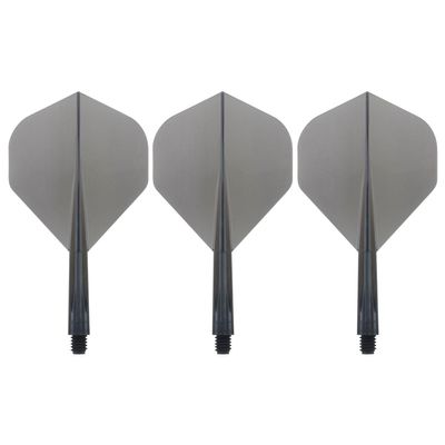 Condor Zero Stress Flight System - Standard Clear Black - Dart Flights Short