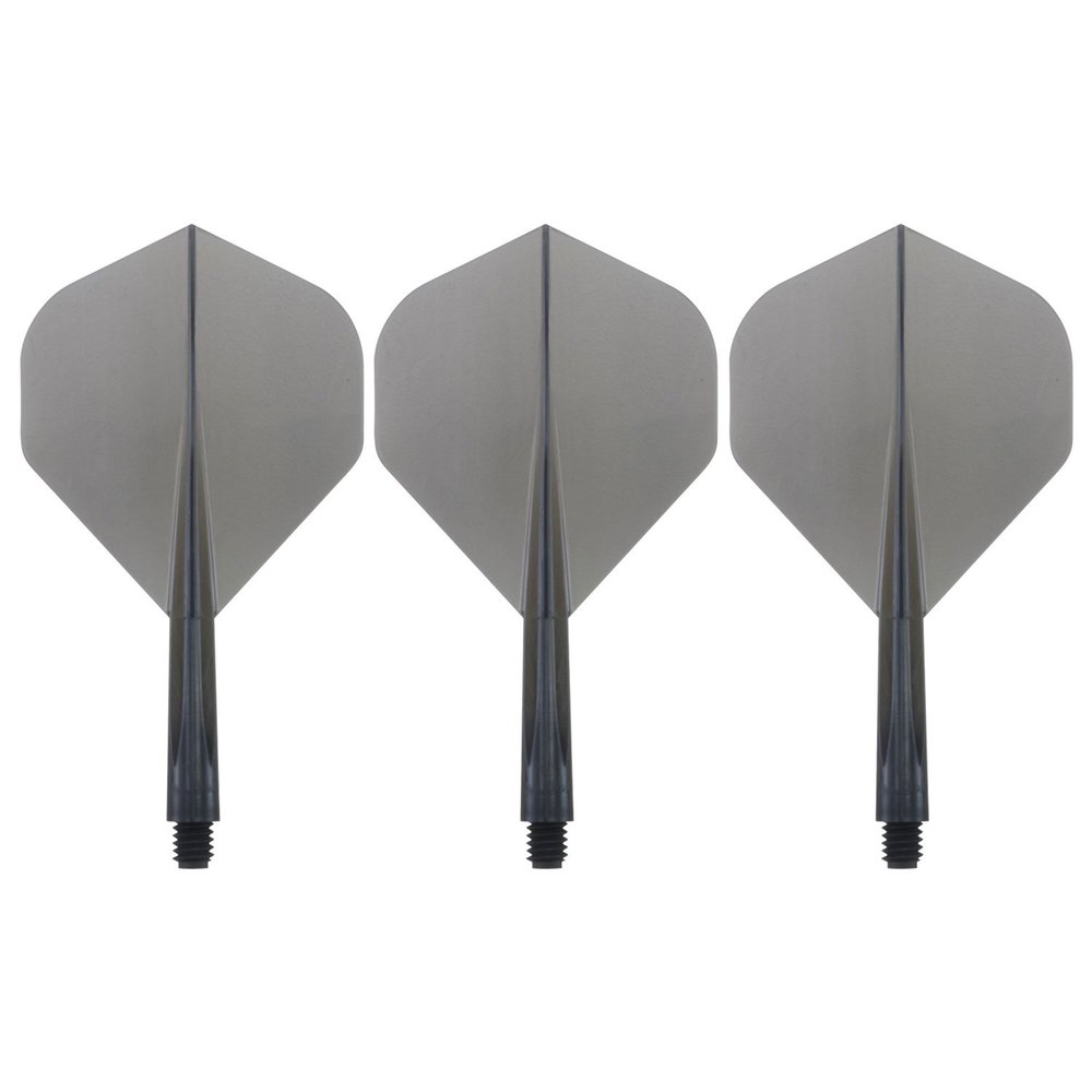 Condor Zero Stress Flight System - Standard Clear Black - Dart Flights Short