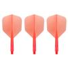 Condor Zero Stress Flight System - Small Clear Red - Dart Flights Short