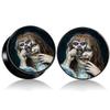 11/16 inch gauge 18mm 11/16 Gauges Gauge Flesh Tunnels Tunnel Screw Double Flare Flared Stretching Ear Plugs Stretcher Expander Piercing Ear Plug Earlets Expanders Ears Earring Earrings 11/16 = 18mm view 2