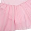 iiniim Kids Girls Classic Long Sleeve Gymnastics Ballet Leotard Dance Dress Tutu Skirt Pink 8-10 view 3