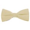 K. Alexander Solid Champagne Bow Tie Men's Satin Pre-tied Formal Tuxedo Bow with Adjustable Band view 1