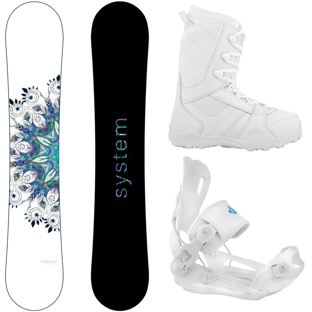 Package-System Flite Women's Snowboard-146 cm-System Lux Bindings-Siren Lux Women's Snowboard Boots-6