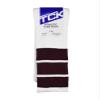 TCK Retro 3 Stripe Tube Socks (Maroon, Large) view 3