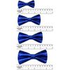 Classic Party Formal Tuxedo Suits Baby Boy Kid Men Satin Colors Bow Tie SM-XL (Extra Large (Adult), Royal Blue) view 3