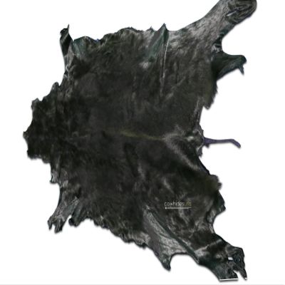 Dyed Black Springbok Skin Large from Africa Black Deer Hide