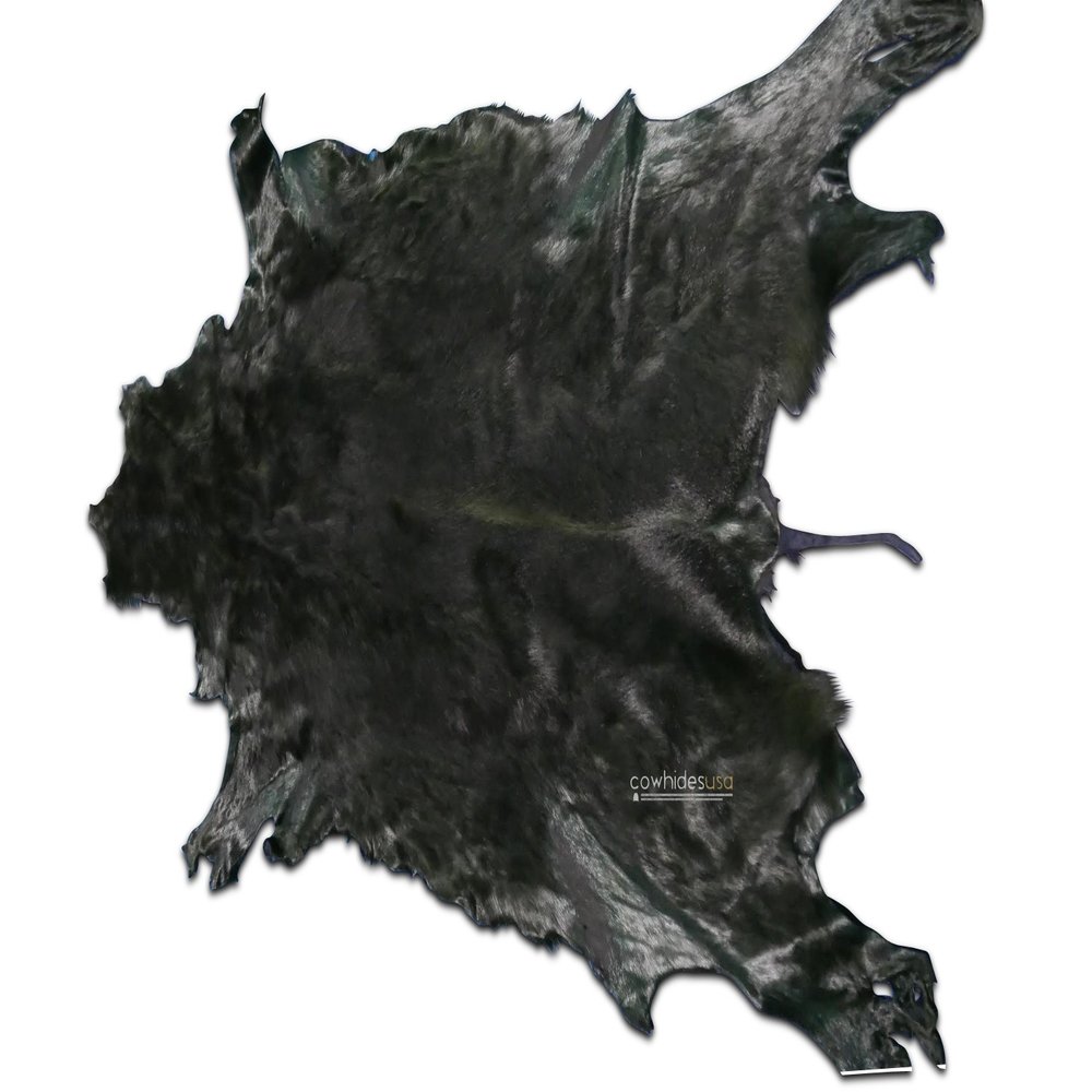 Dyed Black Springbok Skin Large from Africa Black Deer Hide