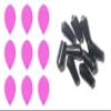 3 Sets of Ruthless R4X (Standard/Slim/Pear/Kite) Dart Flights Plus 3 Sets of Black Nylon Dart Flight Protectors (Fluro Pink Pear)
