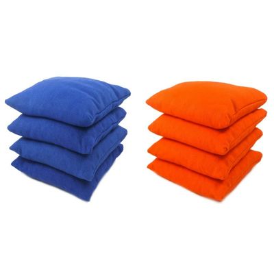 Get Outside Games 8 Classic Series Cornhole Bags  All Weather/Weather Resistant (Royal Blue & Orange)