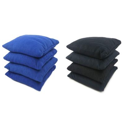 Get Outside Games 8 Classic Series Cornhole Bags  All Weather/Weather Resistant (Royal Blue & Black)