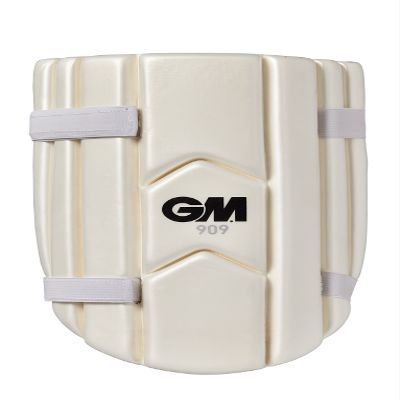 Gunn & Moore GM | Cricket | Thigh Pad | 909 | Dual Layered High-Density Foam | Soft Elasticated Straps | White | Adult Ambidextrous