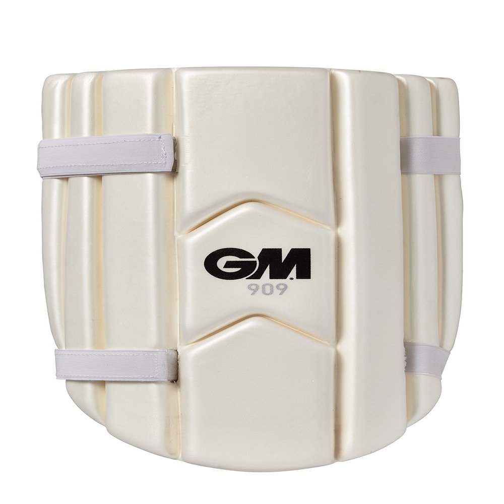 Gunn & Moore GM | Cricket | Thigh Pad | 909 | Dual Layered High-Density Foam | Soft Elasticated Straps | White | Adult Ambidextrous