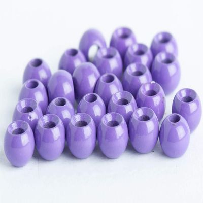 Blue Wing Olive Tungsten Beads for Fly Tying - 100 Pack (Purple, 2.0 mm (5/64))