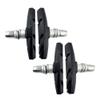 AHL 2pairs Complete Sport Bike Brake Shoes Bicycle Brake Pads Set,69mm for Cruiser MTB Mountain Bicycle Universal V-Brake Blocks with Hex Nut and Shims, No Noise No Skid(Black) view 1