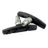 AHL 2pairs Complete Sport Bike Brake Shoes Bicycle Brake Pads Set,69mm for Cruiser MTB Mountain Bicycle Universal V-Brake Blocks with Hex Nut and Shims, No Noise No Skid(Black) view 2