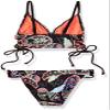 Hobie Girls' Part Your Swirl Two Piece Midkini Hipster Swimsuit, Multi, 7 view 2