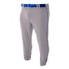 A4 Sportswear Youth Medium Royal Blue with Black Side Piping Elastic Bottom Baseball Pants view 1