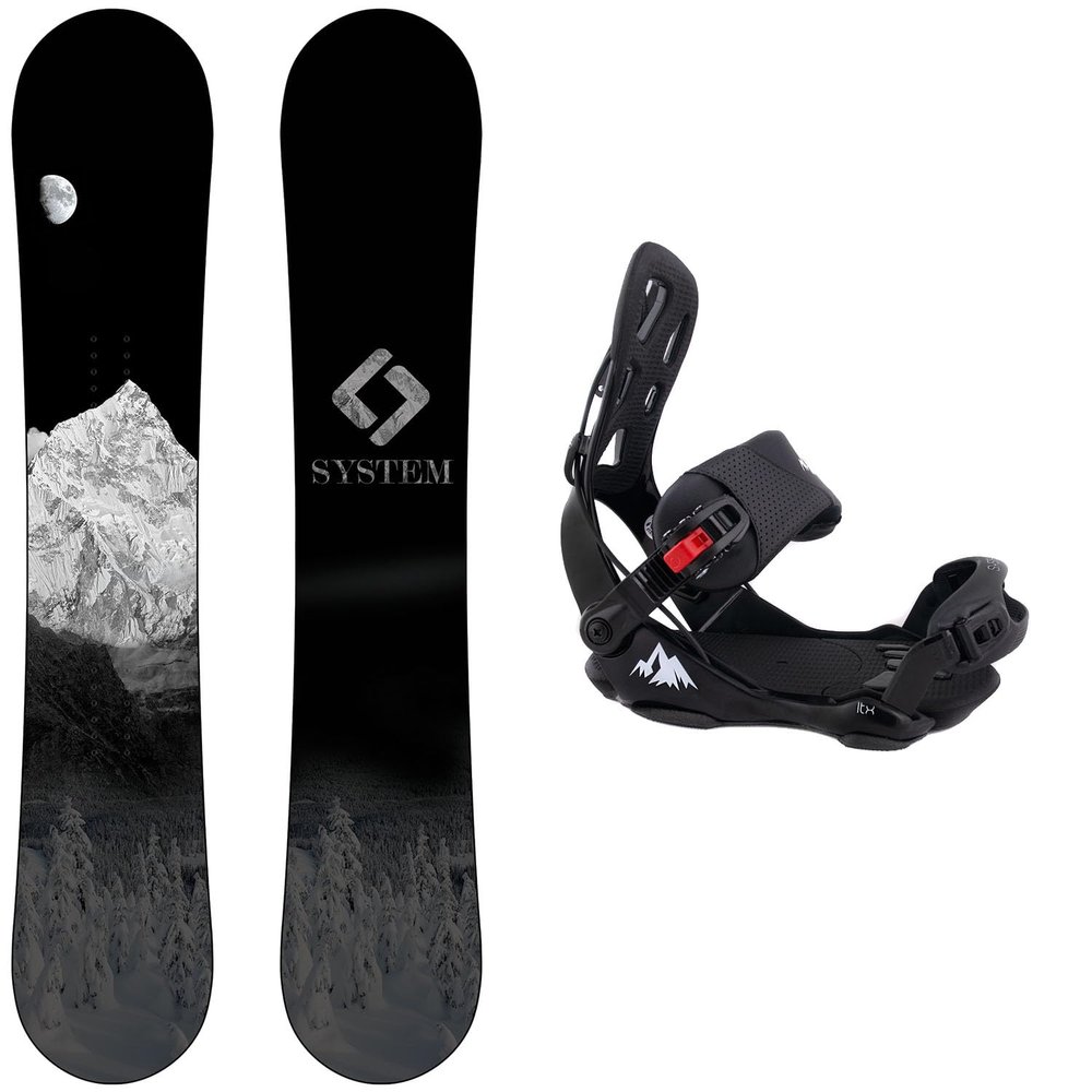 Package-System MTN CRCX 2018 Snowboard-158 cm Wide-System LTX Binding Large
