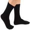 davido Mens Socks crew made in italy 100% cotton 8 pairs (9-11, black) view 1