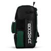 Boombah Superpack Bat Pack -Backpack Version (no wheels) - Holds up to 4 Bats - Black/Dark Green - For Baseball or Softball view 4