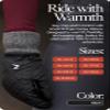 HORZE Adult Padded Warm Winter 3-Finger Horseback Riding Equestrian Mittens for Extra Rein Grip - Black - 8 view 2